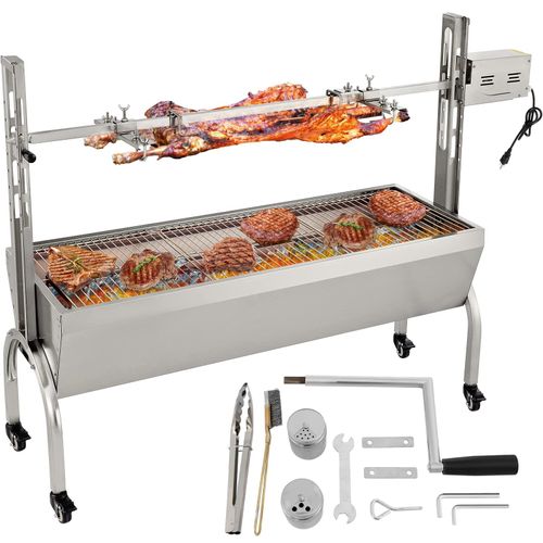 top rotissoire charbon avec tournebroche electrique