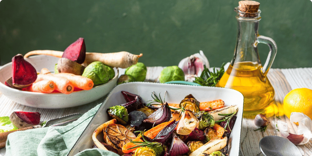 Recette 1 : Légumes méditerranéens à la rôtissoire